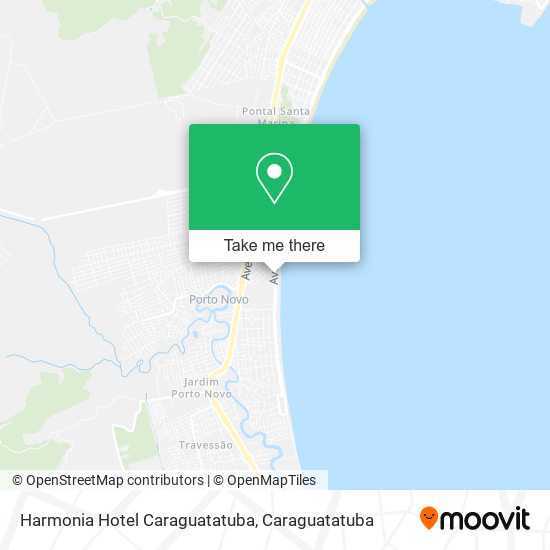 Harmonia Hotel Caraguatatuba map