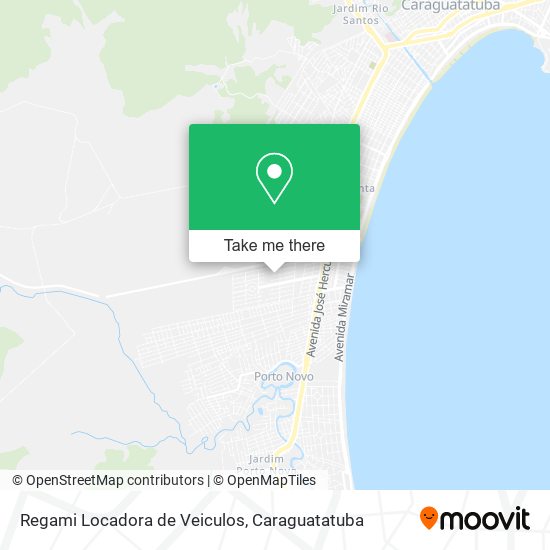Regami Locadora de Veiculos map