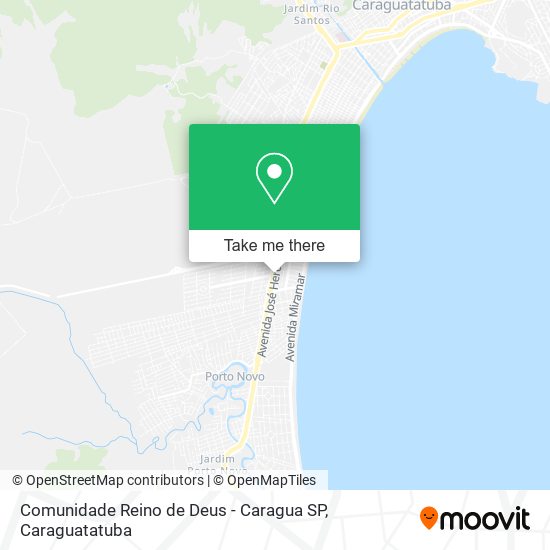 Mapa Comunidade Reino de Deus - Caragua SP