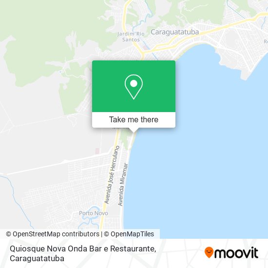 Mapa Quiosque Nova Onda Bar e Restaurante