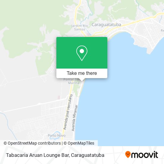 Mapa Tabacaria Aruan Lounge Bar