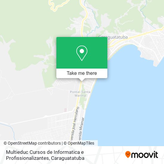 Mapa Multieduc Cursos de Informatica e Profissionalizantes