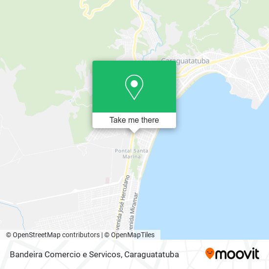 Bandeira Comercio e Servicos map