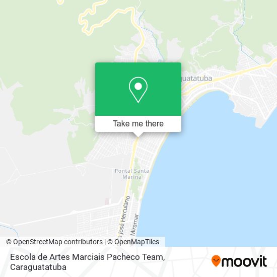 Mapa Escola de Artes Marciais Pacheco Team