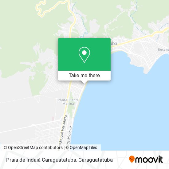 Praia de Indaiá Caraguatatuba map