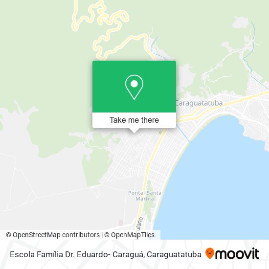 Mapa Escola Família Dr. Eduardo- Caraguá