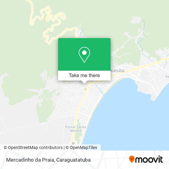 Mapa Mercadinho da Praia