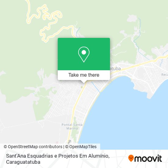 Sant'Ana Esquadrias e Projetos Em Alumínio map