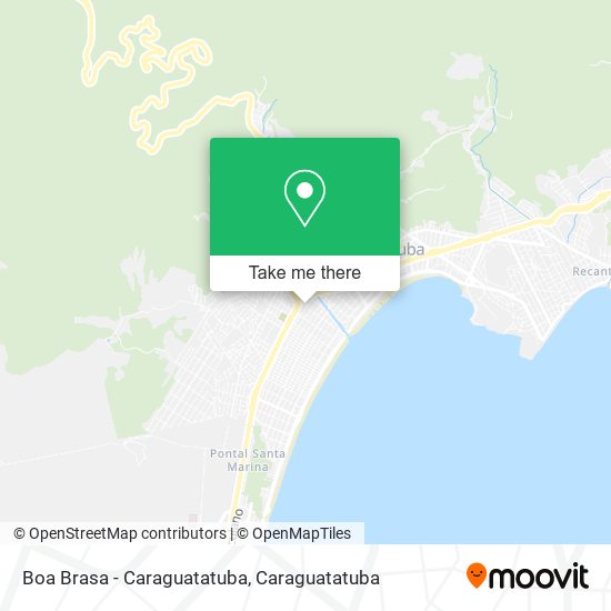 Boa Brasa - Caraguatatuba map