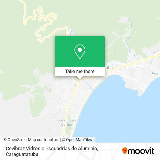 Mapa Cevibraz Vidros e Esquadrias de Alumínio