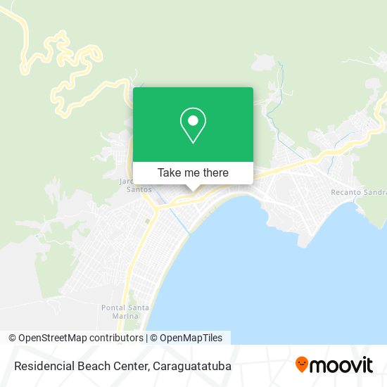 Residencial Beach Center map