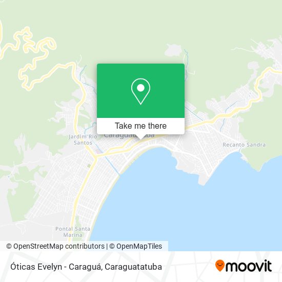 Óticas Evelyn - Caraguá map