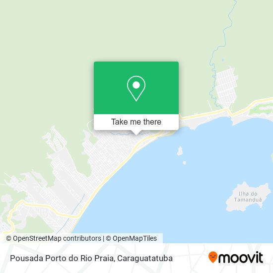 Pousada Porto do Rio Praia map