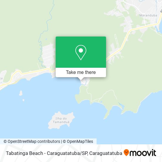 Tabatinga Beach - Caraguatatuba / SP map