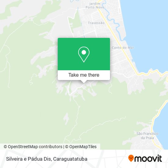 Silveira e Pádua Dis map