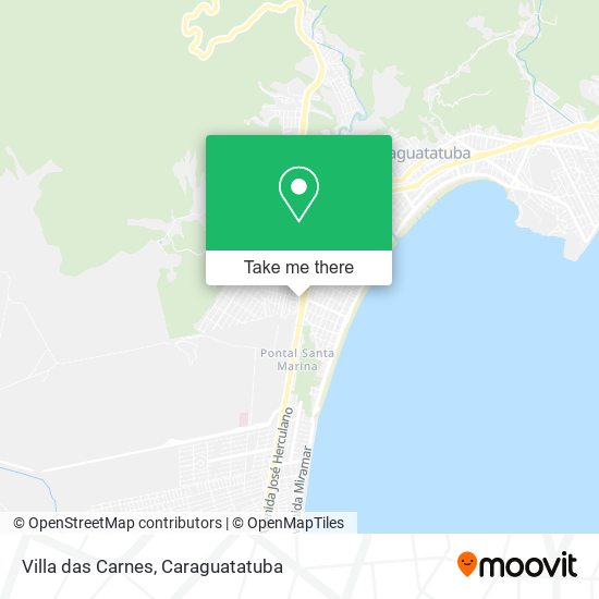 Mapa Villa das Carnes