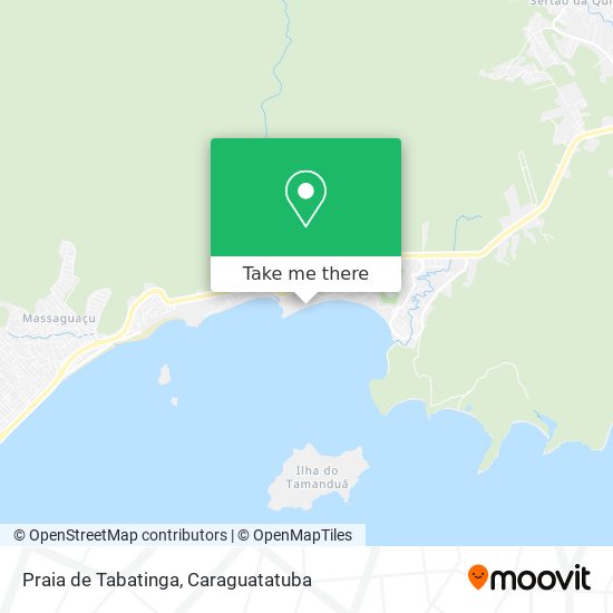 Mapa Praia de Tabatinga