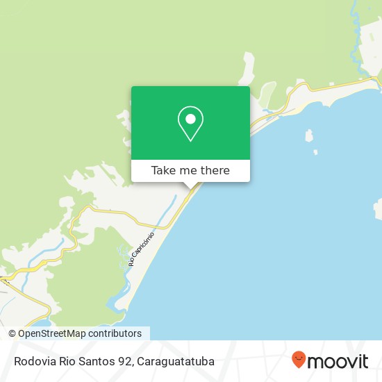 Rodovia Rio Santos 92 map