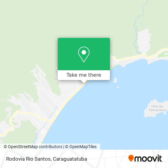 Rodovia Rio Santos map