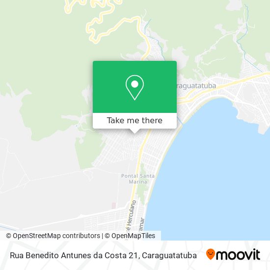 Mapa Rua Benedito Antunes da Costa 21