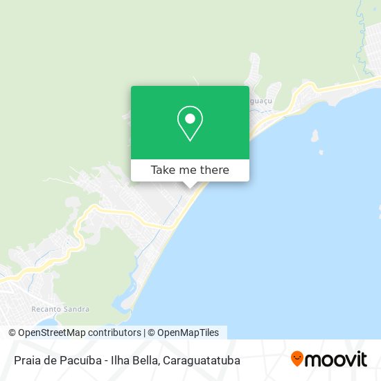 Mapa Praia de Pacuíba - Ilha Bella