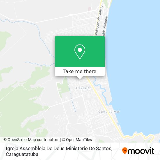 Mapa Igreja Assembléia De Deus Ministério De Santos