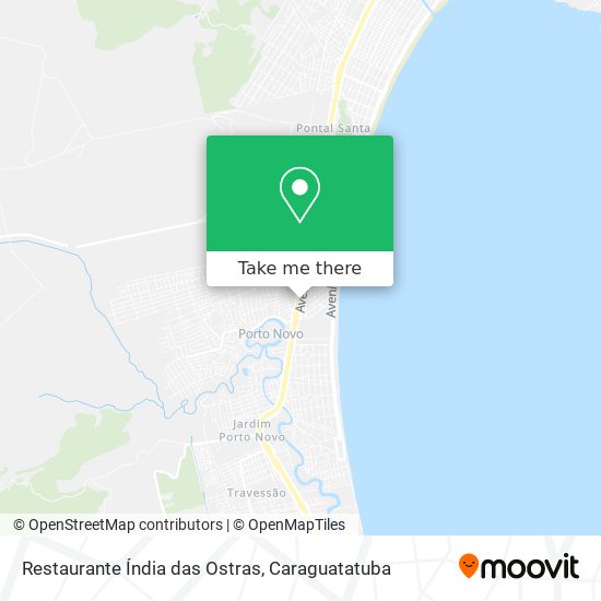 Mapa Restaurante Índia das Ostras