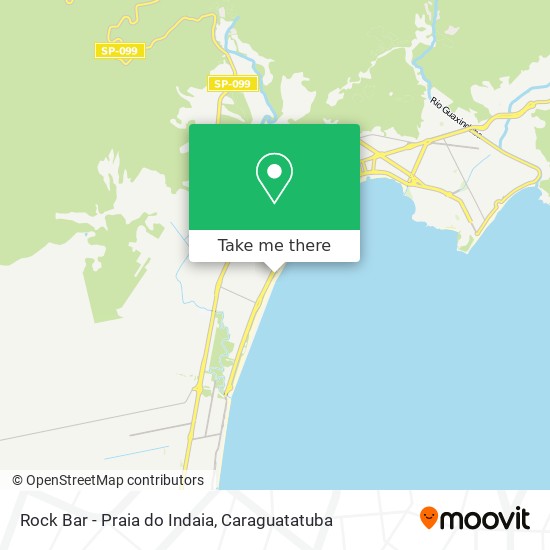Mapa Rock Bar - Praia do Indaia