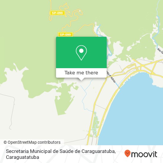 Secretaria Municipal de Saúde de Caraguaratuba map