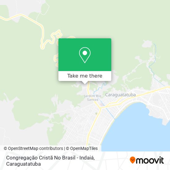 Mapa Congregação Cristã No Brasil - Indaiá
