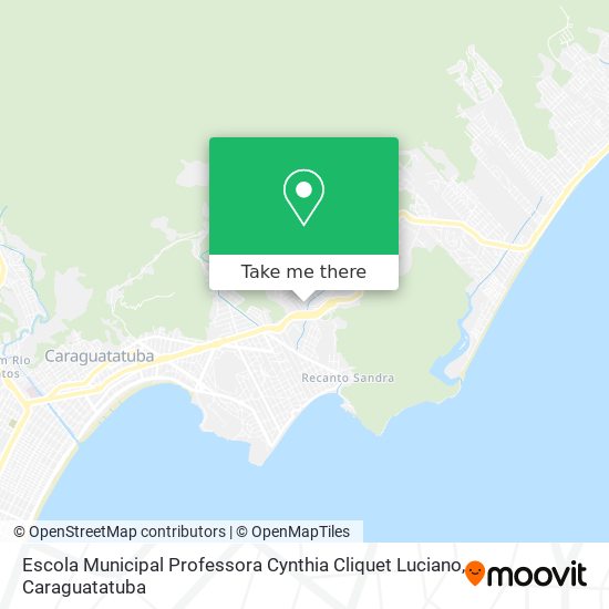 Mapa Escola Municipal Professora Cynthia Cliquet Luciano