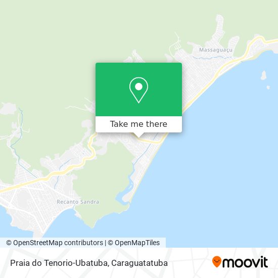 Mapa Praia do Tenorio-Ubatuba