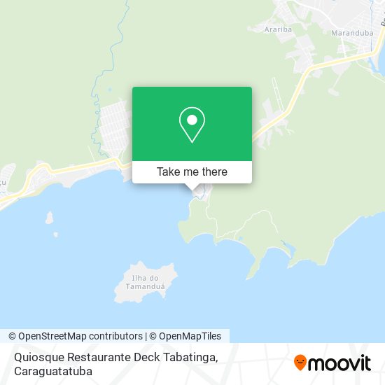 Mapa Quiosque Restaurante Deck Tabatinga