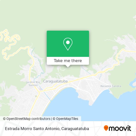 Mapa Estrada Morro Santo Antonio
