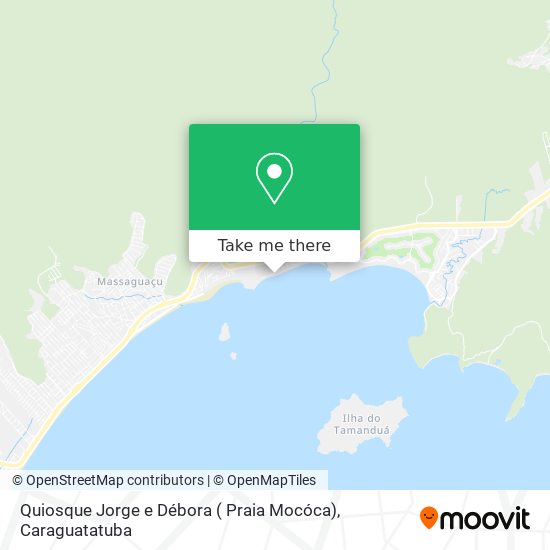 Mapa Quiosque Jorge e Débora ( Praia Mocóca)