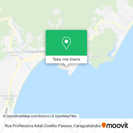 Mapa Rua Professora Adali Coelho Passos