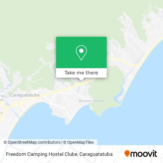 Freedom Camping Hostel Clube map