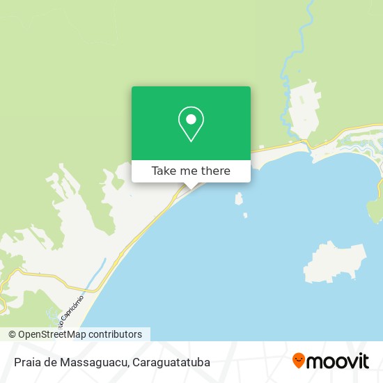 Mapa Praia de Massaguacu