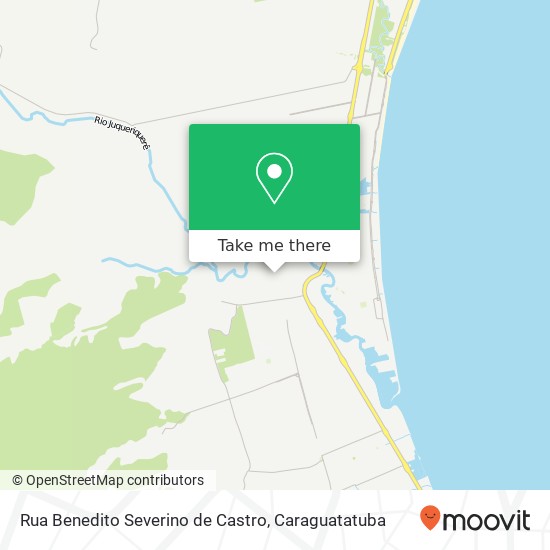 Mapa Rua Benedito Severino de Castro