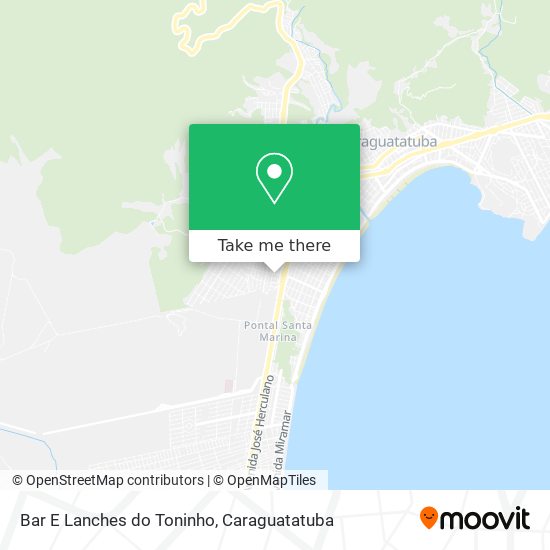 Mapa Bar E Lanches do Toninho