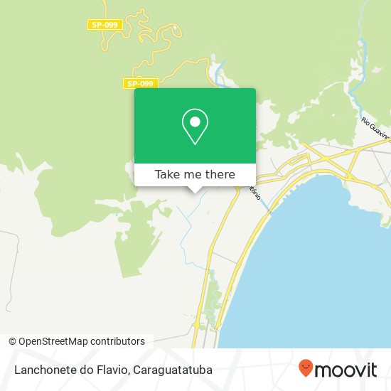 Mapa Lanchonete do Flavio, Rua Denilza Sebastiana Santos Jardim Progresso Caraguatatuba-SP 11674-470
