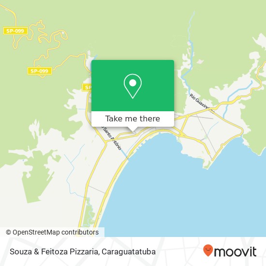 Mapa Souza & Feitoza Pizzaria, Avenida Prisciliana de Castilho, 180 Centro Caraguatatuba-SP 11660-330