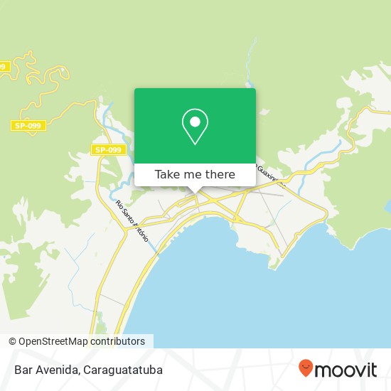 Mapa Bar Avenida, BR-101 Centro Caraguatatuba-SP 11660-280