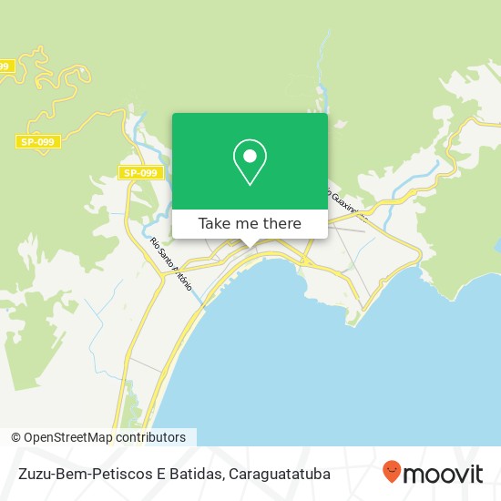 Mapa Zuzu-Bem-Petiscos E Batidas, Avenida Padre Anchieta, 946 Centro Caraguatatuba-SP 11660-010