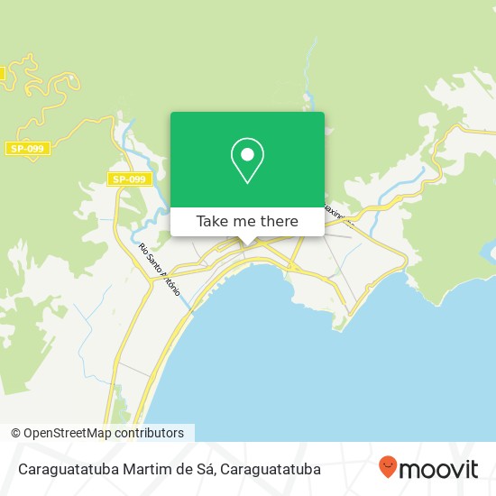 Mapa Caraguatatuba Martim de Sá