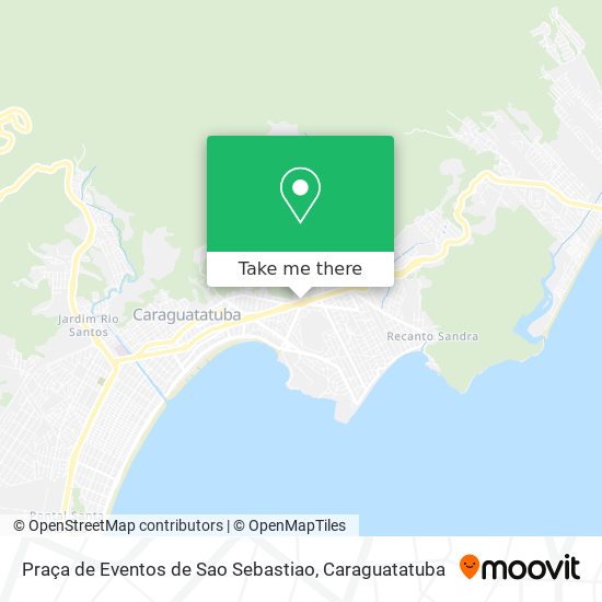 Mapa Praça de Eventos de Sao Sebastiao