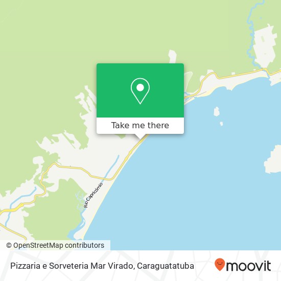 Pizzaria e Sorveteria Mar Virado, Avenida Marginal Massaguaçu Caraguatatuba-SP 11664-010 map