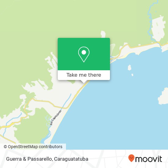 Mapa Guerra & Passarello, Rua Um, 340 Massaguaçu Caraguatatuba-SP 11666-030