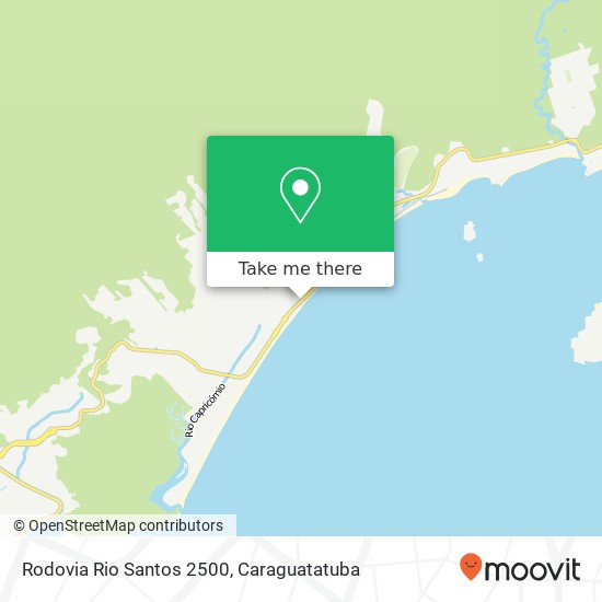 Mapa Rodovia Rio Santos 2500