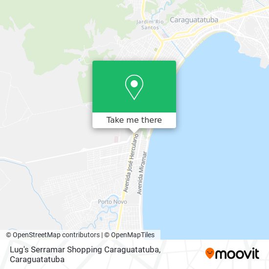 Mapa Lug's Serramar Shopping Caraguatatuba